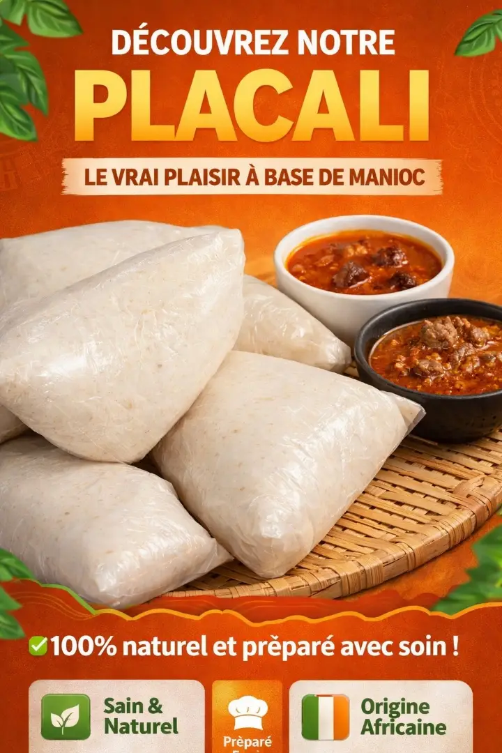 Placali, le vrai plaisir à base de manioc ! Savourez ce délice 100 % naturel