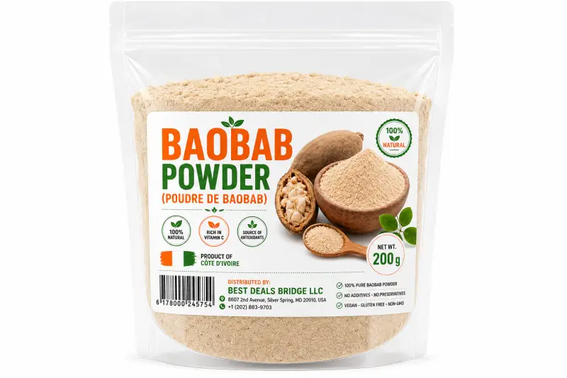 🌿 Poudre de Baobab Premium 
